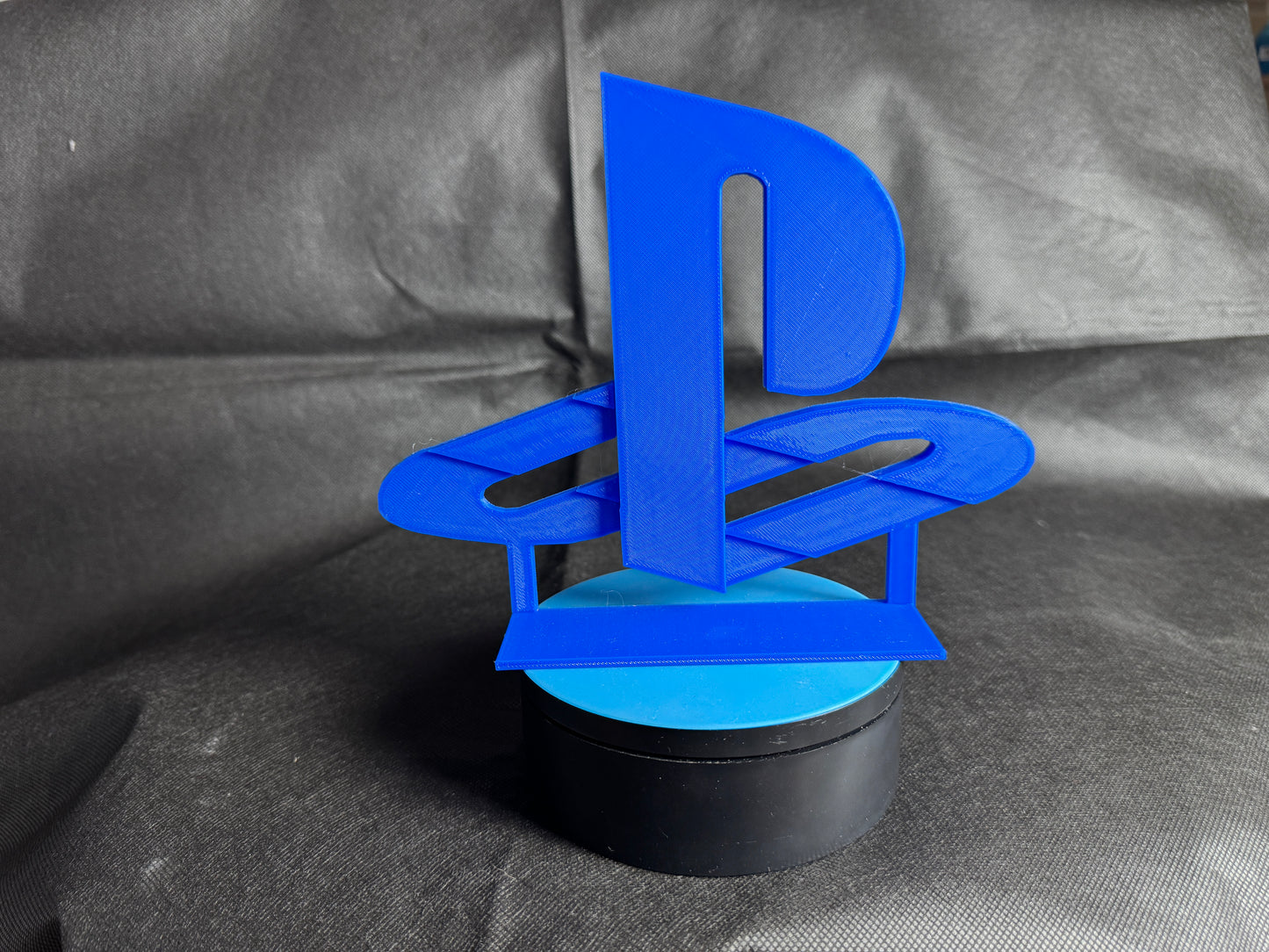 3D Printed PlayStation Logo (with rotating stand)
