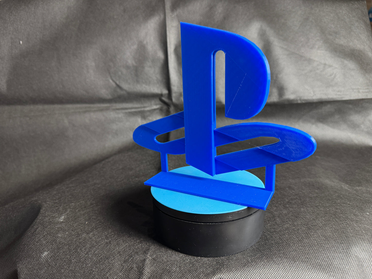 3D Printed PlayStation Logo (with rotating stand)