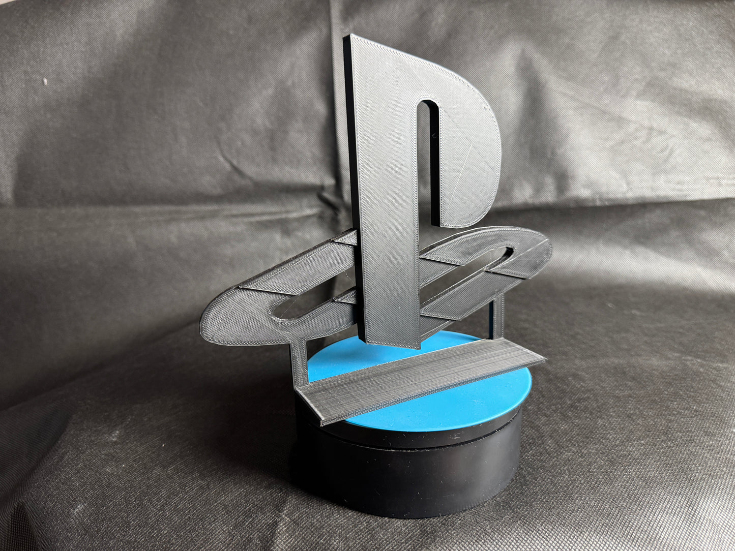 3D Printed PlayStation Logo (with rotating stand)