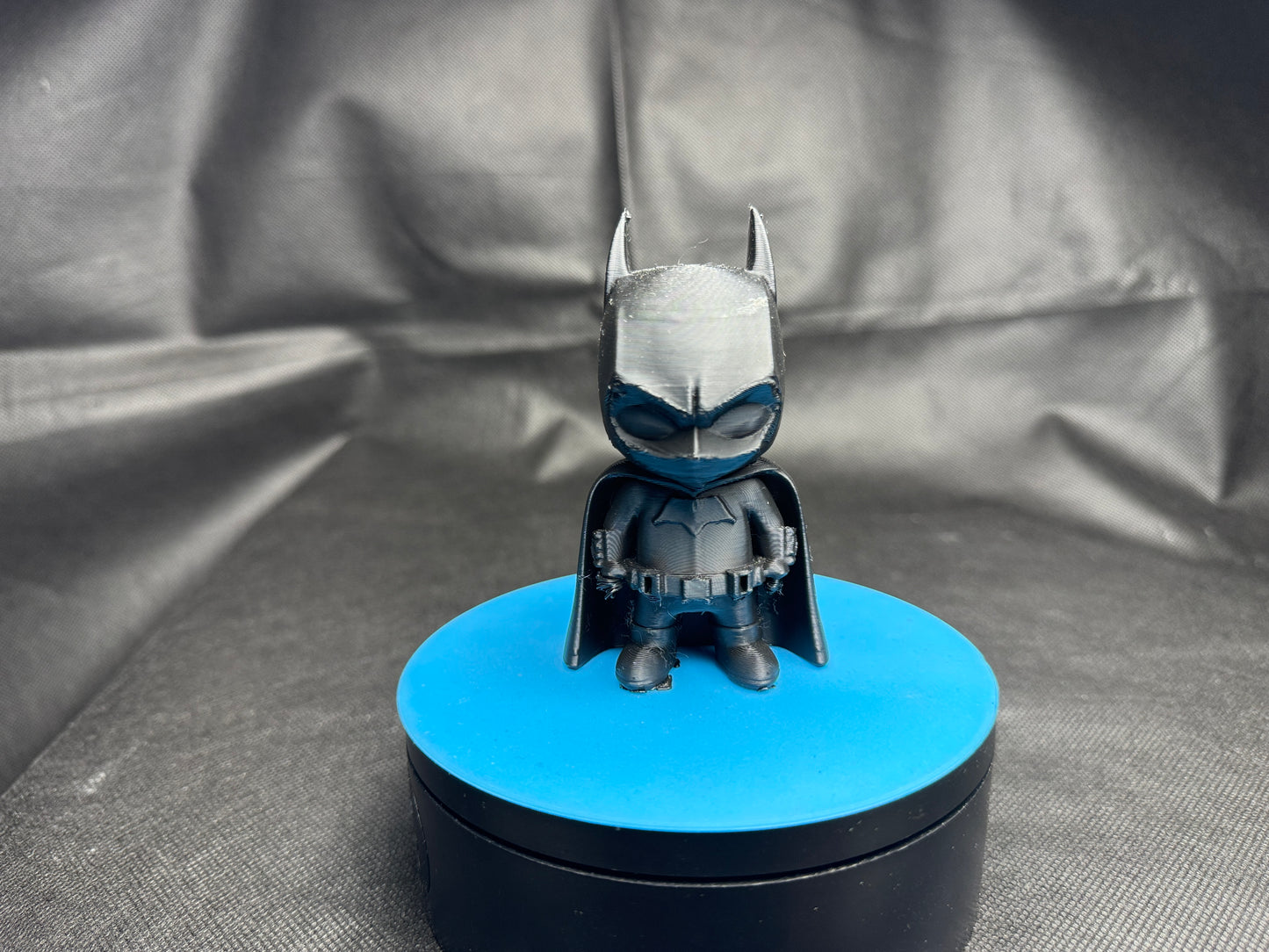 Miniature Batman – 3D Printed Vigilante with Rotating Display Stand