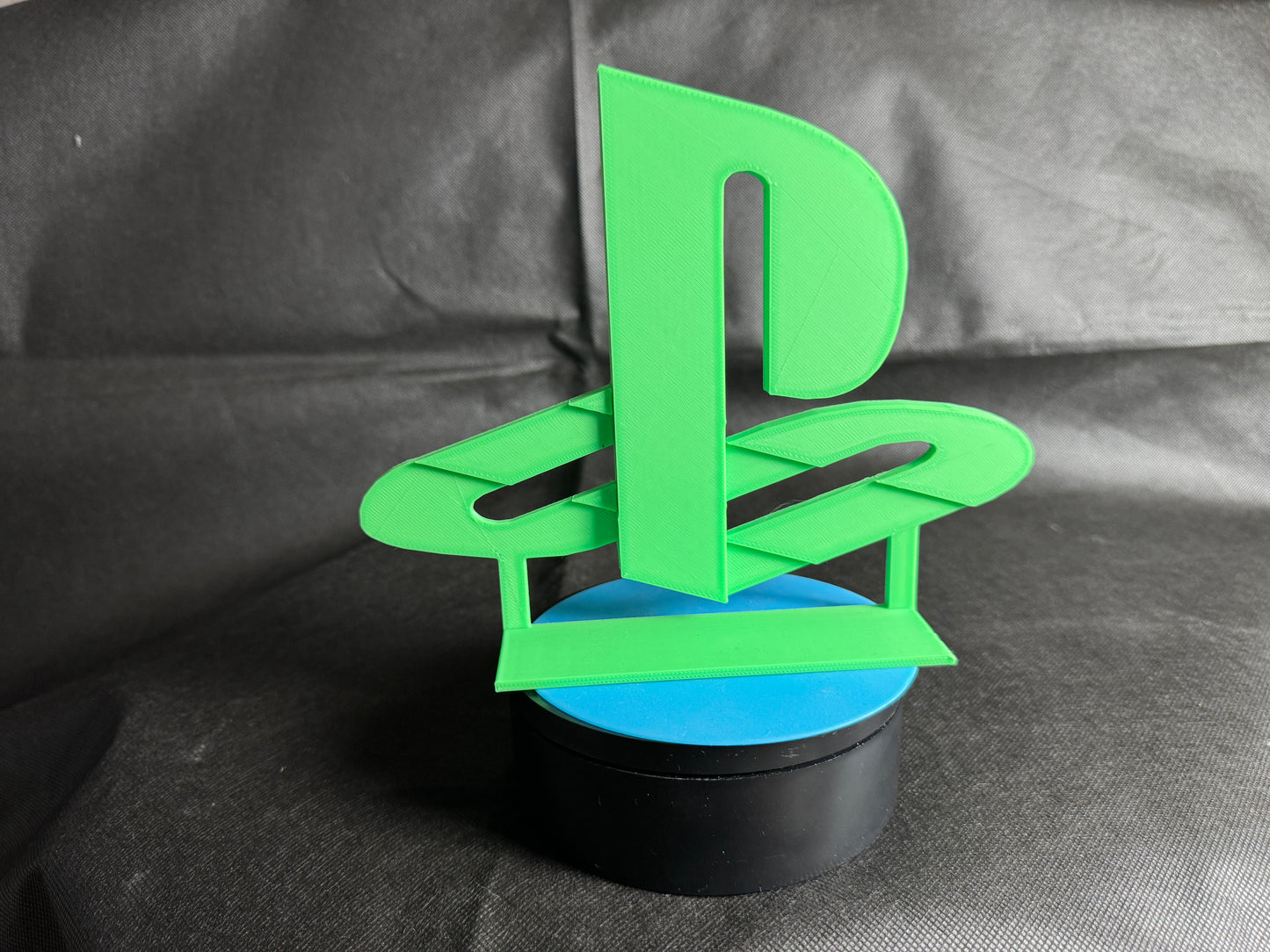 3D Printed PlayStation Logo (with rotating stand)